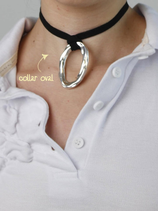 Oval — Collar en Plata 925